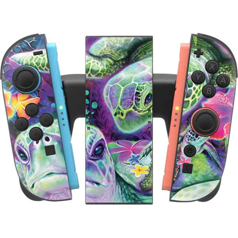 Rainbow Sea Turtles by Sheena Pike Nintendo Switch 2 (2025) Joy-Con Controller Skin