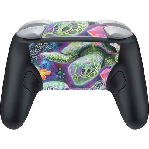 Rainbow Sea Turtles by Sheena Pike Nintendo Switch 2 (2025) Pro Controller Skin