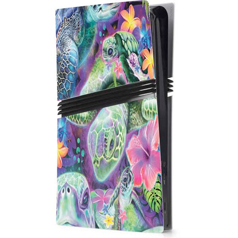 Rainbow Sea Turtles by Sheena Pike PlayStation PS5 Skins