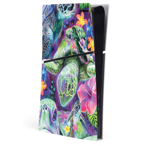 Rainbow Sea Turtles by Sheena Pike PlayStation PS5 Skins