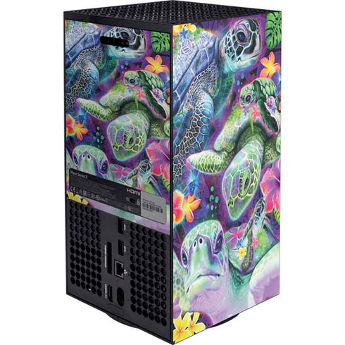 Rainbow Sea Turtles by Sheena Pike XBox Series X Digital Edition Bundle Skin