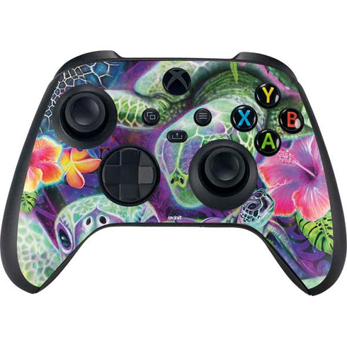 Rainbow Sea Turtles by Sheena Pike XBox Series X Digital Edition Bundle Skin