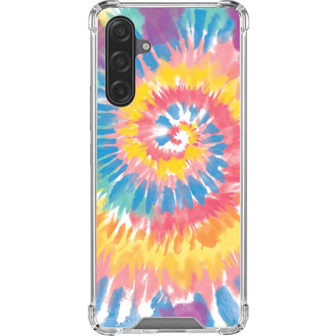 Rainbow Tie Dye Galaxy A17 Clear Case