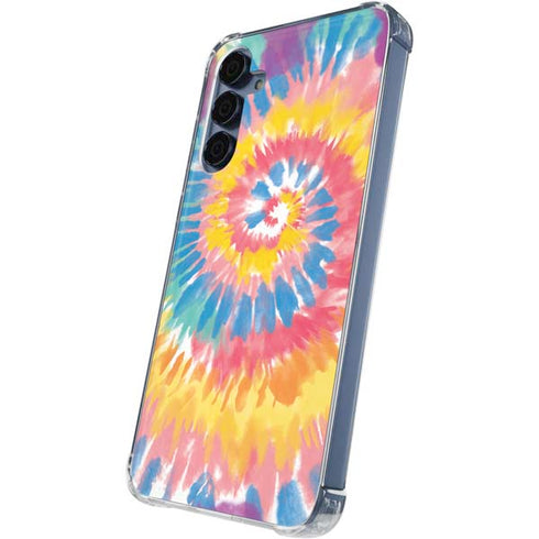 Rainbow Tie Dye Galaxy A35 5G Clear Case