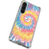 Rainbow Tie Dye Galaxy S24 FE Clear Case