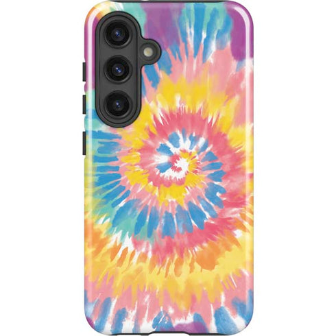 Rainbow Tie Dye Galaxy S25 Impact Case