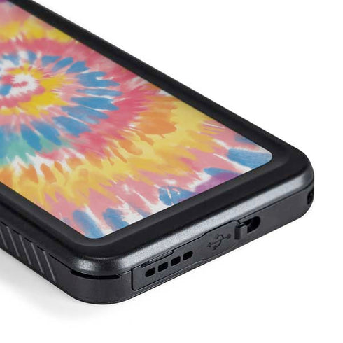 Rainbow Tie Dye Galaxy S24 Plus Waterproof Case