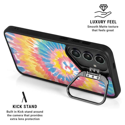 Rainbow Tie Dye Galaxy S25 Ultra Kickstand Case