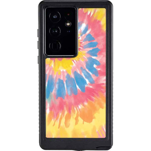 Rainbow Tie Dye Galaxy S24 Ultra Waterproof Case