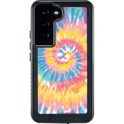 Rainbow Tie Dye Galaxy S24 Waterproof Case