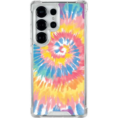 Rainbow Tie Dye Galaxy S25 Ultra Clear Case