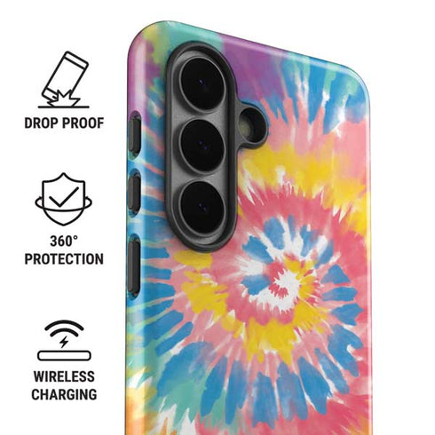 Rainbow Tie Dye Galaxy S26 Plus Impact Case