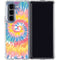 Rainbow Tie Dye Galaxy Z Fold5 5G Clear Case