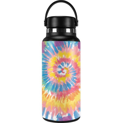 Rainbow Tie Dye Hydro Flask 32oz Wide Mouth Skin