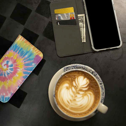 Rainbow Tie Dye iPhone 15 Plus Folio Case