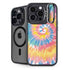 Rainbow Tie Dye iPhone 15 Pro Kickstand Case