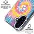 Rainbow Tie Dye iPhone 16 Plus Clear Case