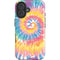 Rainbow Tie Dye iPhone 16 Plus Impact Case