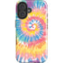 Rainbow Tie Dye iPhone 16 Plus Impact Case