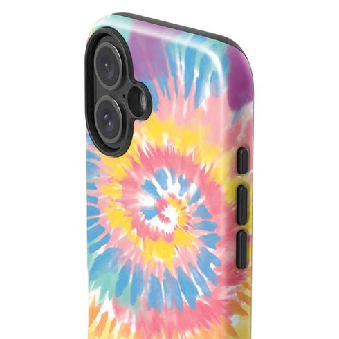 Rainbow Tie Dye iPhone 16 Plus Impact Case