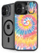 Rainbow Tie Dye iPhone 16 Plus Kickstand Case