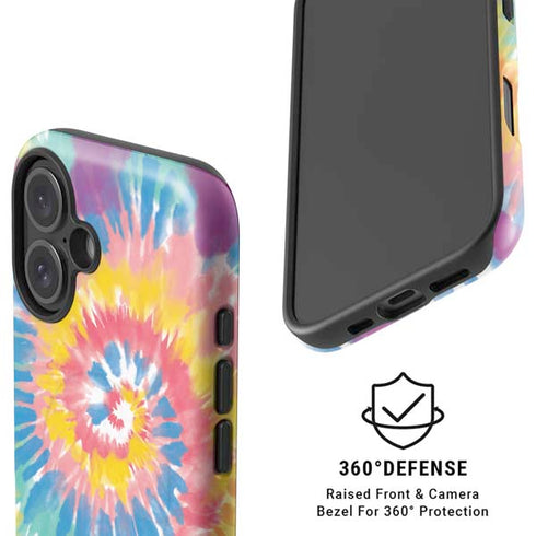 Rainbow Tie Dye iPhone 16 Plus Magsafe Impact Case