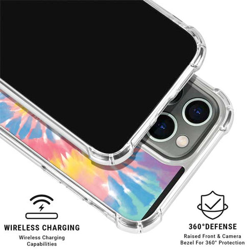 Rainbow Tie Dye iPhone 16 Pro Clear Case