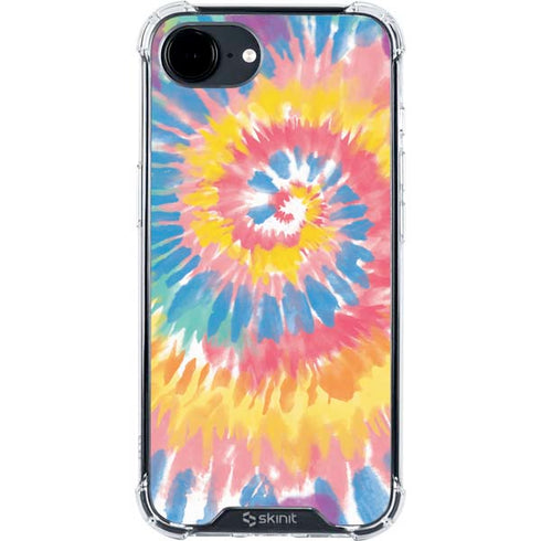 Rainbow Tie Dye iPhone 16e Clear Case