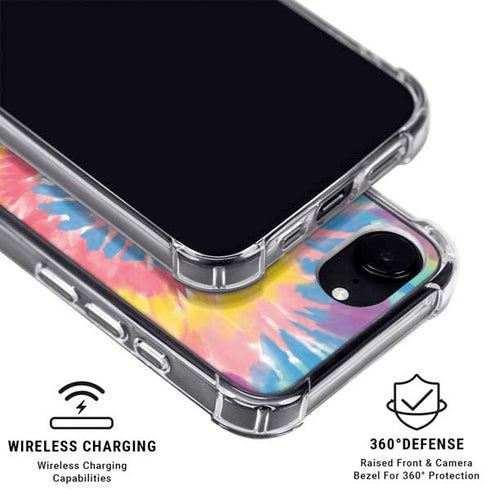 Rainbow Tie Dye iPhone 16e MagSafe Case