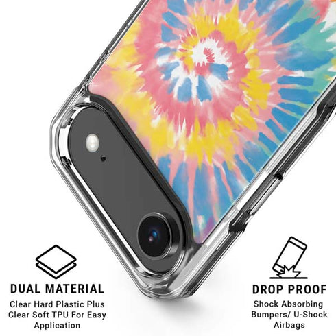 Rainbow Tie Dye iPhone 17 Air Clear Case