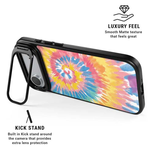 Rainbow Tie Dye iPhone 17 Air Kickstand Case