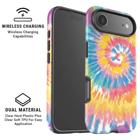 Rainbow Tie Dye iPhone 17 Air Magsafe Impact Case