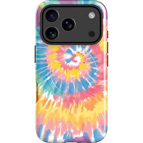 Rainbow Tie Dye iPhone 17 Pro Max Magsafe Impact Case