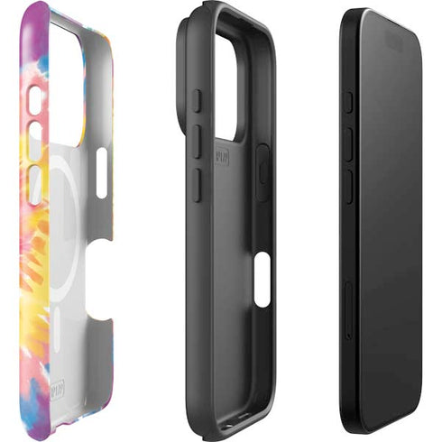 Rainbow Tie Dye iPhone 17 Pro Max Magsafe Impact Case