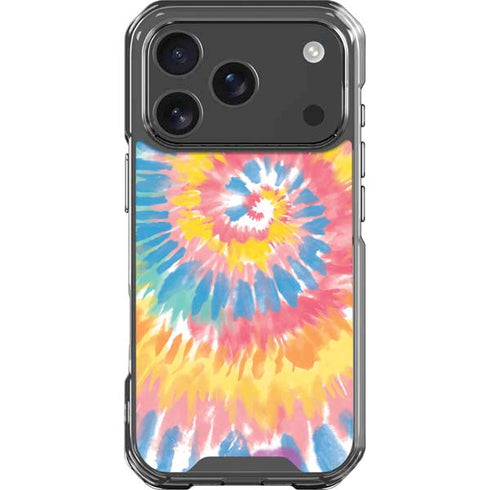 Rainbow Tie Dye iPhone 18 Pro Clear Case
