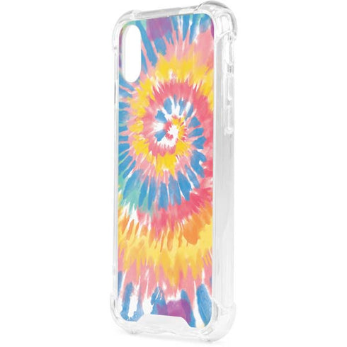 Rainbow Tie Dye iPhone XS Clear Case