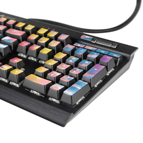 Rainbow Tie Dye K95 RGB PLATINUM Mechanical Gaming Keyboard Skin