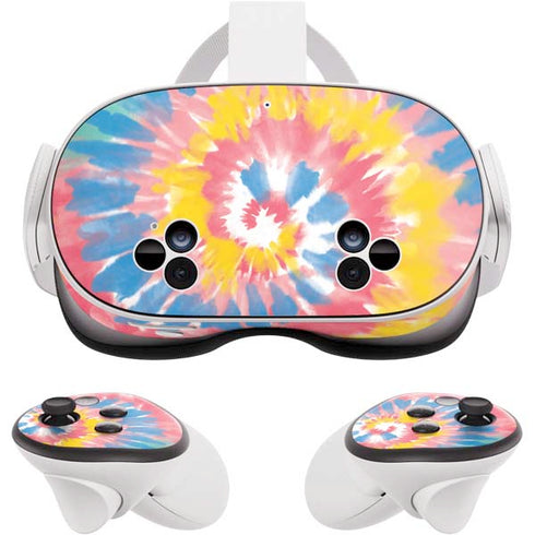 Rainbow Tie Dye Meta Quest 3S Skin