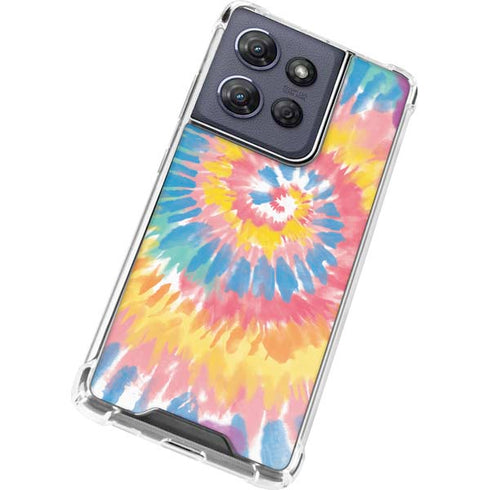Rainbow Tie Dye Moto G Play 5G (2025) Clear Case