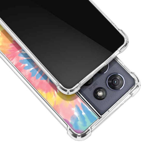 Rainbow Tie Dye Moto G Play 5G (2025) Clear Case