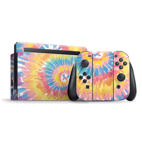 Rainbow Tie Dye Nintendo Skins
