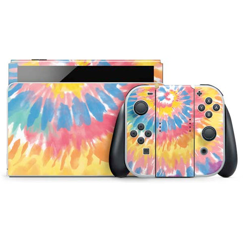 Rainbow Tie Dye Nintendo Skins