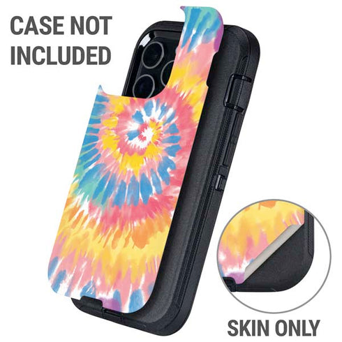Rainbow Tie Dye Otterbox Defender iPhone Skin