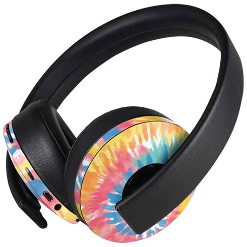 Rainbow Tie Dye PlayStation 4 Gold Wireless Headset Skin
