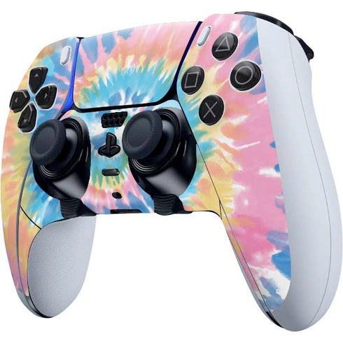 Rainbow Tie Dye PS5 DualSense Edge Pro Controller Skin