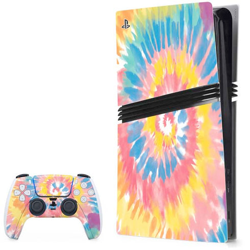 Rainbow Tie Dye PS5 Pro Bundle Skin