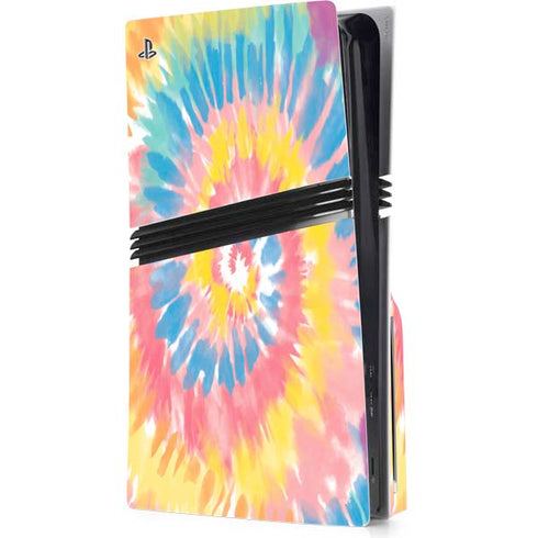 Rainbow Tie Dye PS5 Pro Disk Console Skin