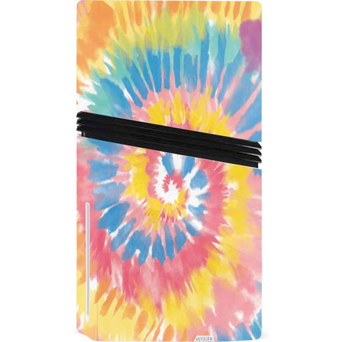 Rainbow Tie Dye PS5 Pro Disk Console Skin