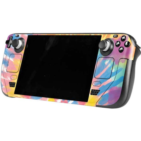 Rainbow Tie Dye Steam Deck Handheld Gaming Computer OLED Skin