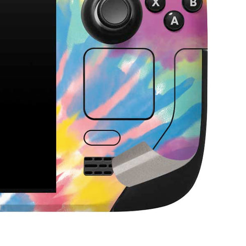 Rainbow Tie Dye Steam Deck Handheld Gaming Computer Skin